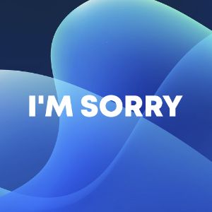 I'm Sorry cover